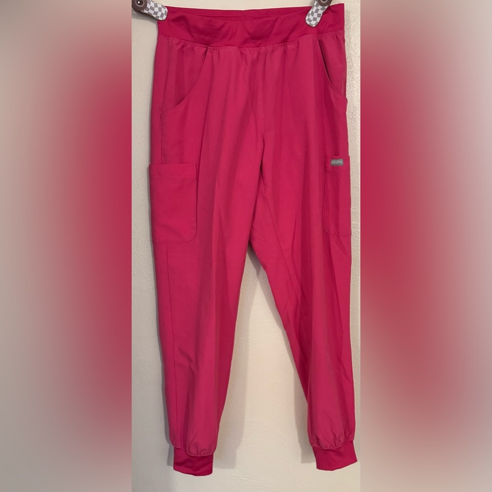Bright Pink Maevn Scrub Bottoms